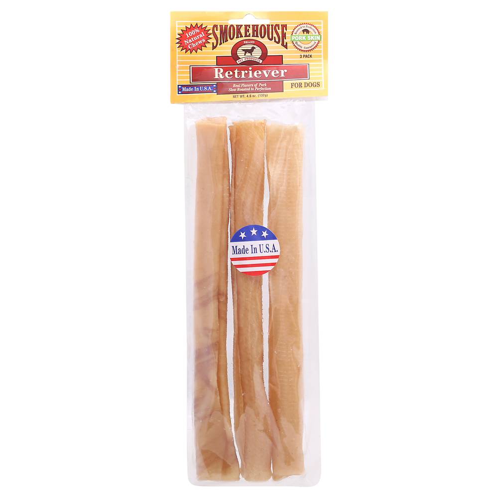 Smokehouse Retriever Pork Flavor Dog Chews (3 pack)