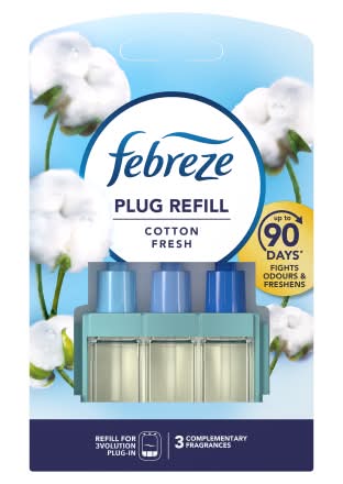 Febreze Cotton Fresh, 3Volution Air Freshener Plug in Refill (3 pack)