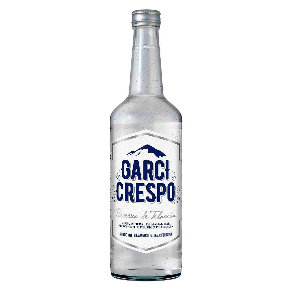 Agua mineral garci crespo vidrio (650 ml.)