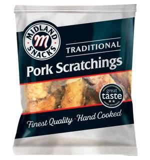 Midland Snacks Traditional Pork Scratchings 40g