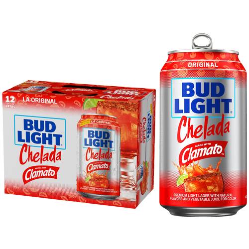Bud Light Chelada Original With Clamato (12 pack, 12 fl oz)