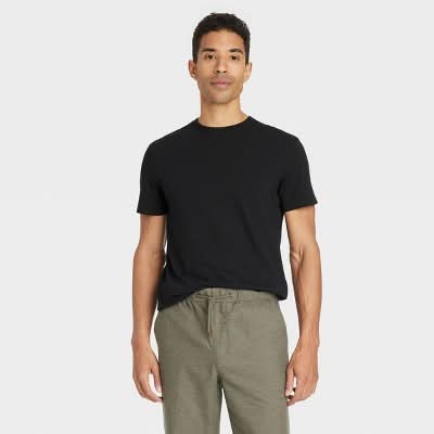 Goodfellow & Co. Every Wear Short Sleeve T-Shirt, Men, XXL, Black