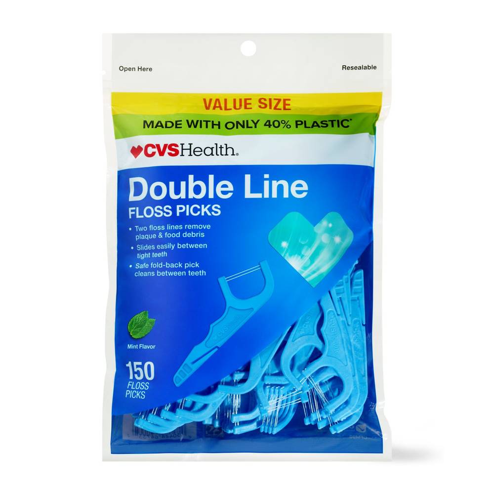 Cvs Health Double Line Floss Picks (150 ct) (mint)