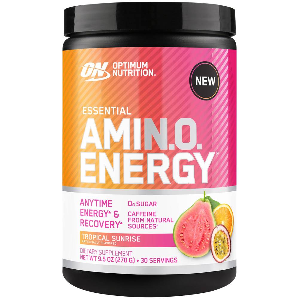 Optimum Nutrition Amino Energy Powder, Topical Sunrise (9.5 oz)