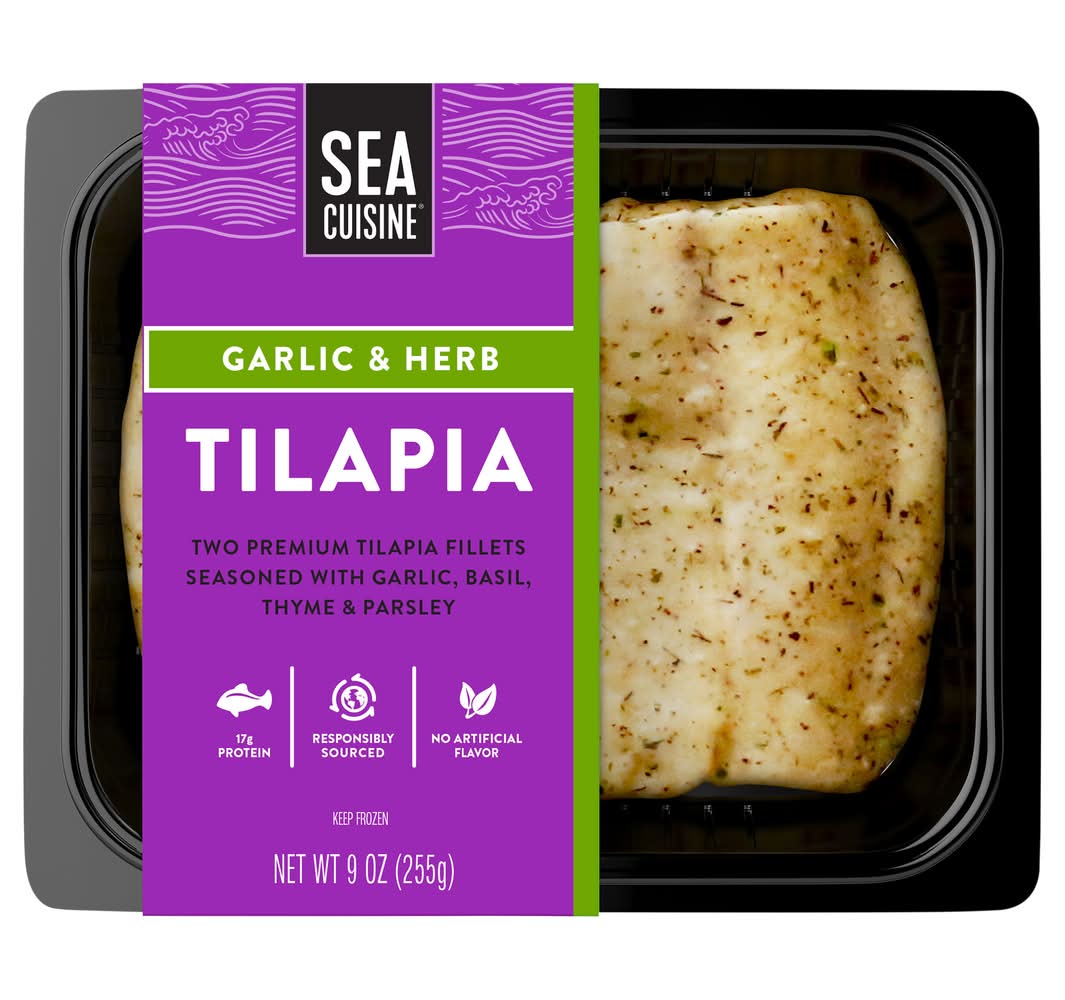 Sea Cuisine Tilapia Fillets, Garlic & Herb (9 oz)