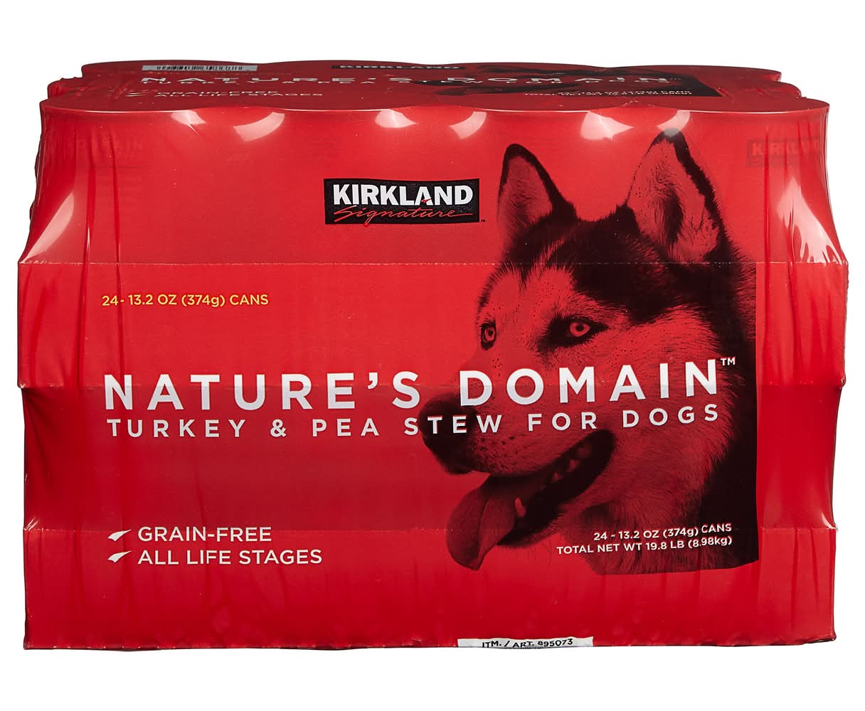 Kirkland Signature Nature's Domain Turkey & Pea Stew Dog Food (24 x 13.2 oz)