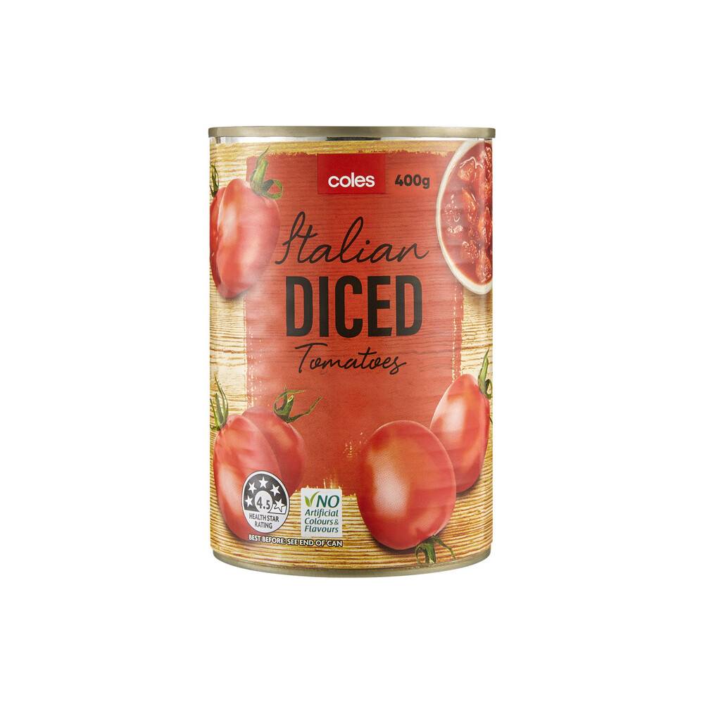 Coles Italian Diced Tomatoes 400g