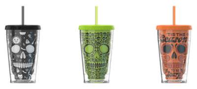 Cool 18Z Sugar Skull Sipper - Ea