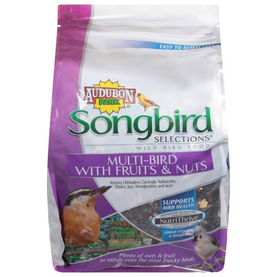 Audubon Park Songbird Selections Wild Bird Food With Fruit & Nuts