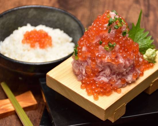 （別盛り）山盛り ねぎとろ丼 (Packed Separately) Minced Tuna & Spring Onion Mountain Rice Bowl