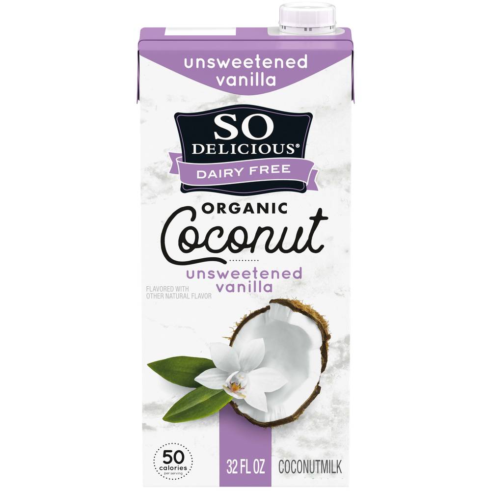 So Delicious Organic Unsweetened Vanilla Coconut Milk (32 fl oz)