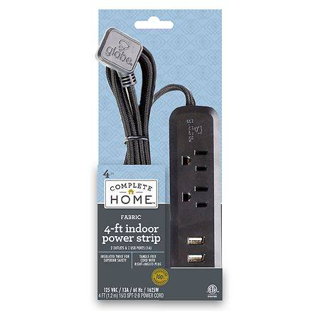 Complete Home Fabric Designer Combo Power Strip & Usb Cord