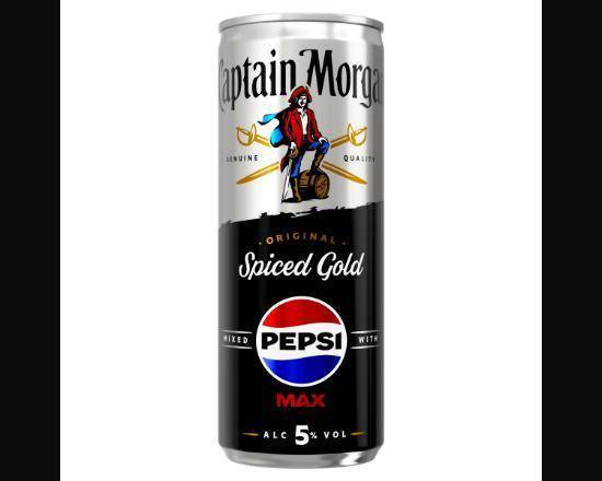 Captain Morgan Original Spiced Gold and Pepsi MAX® Ready to Drink 250ml 5% vol can