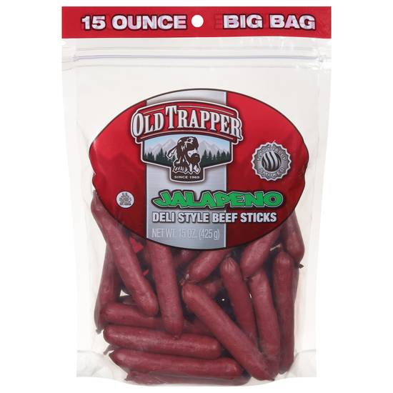 Old Trapper Smoked Jalapeno Deli Beef Stick