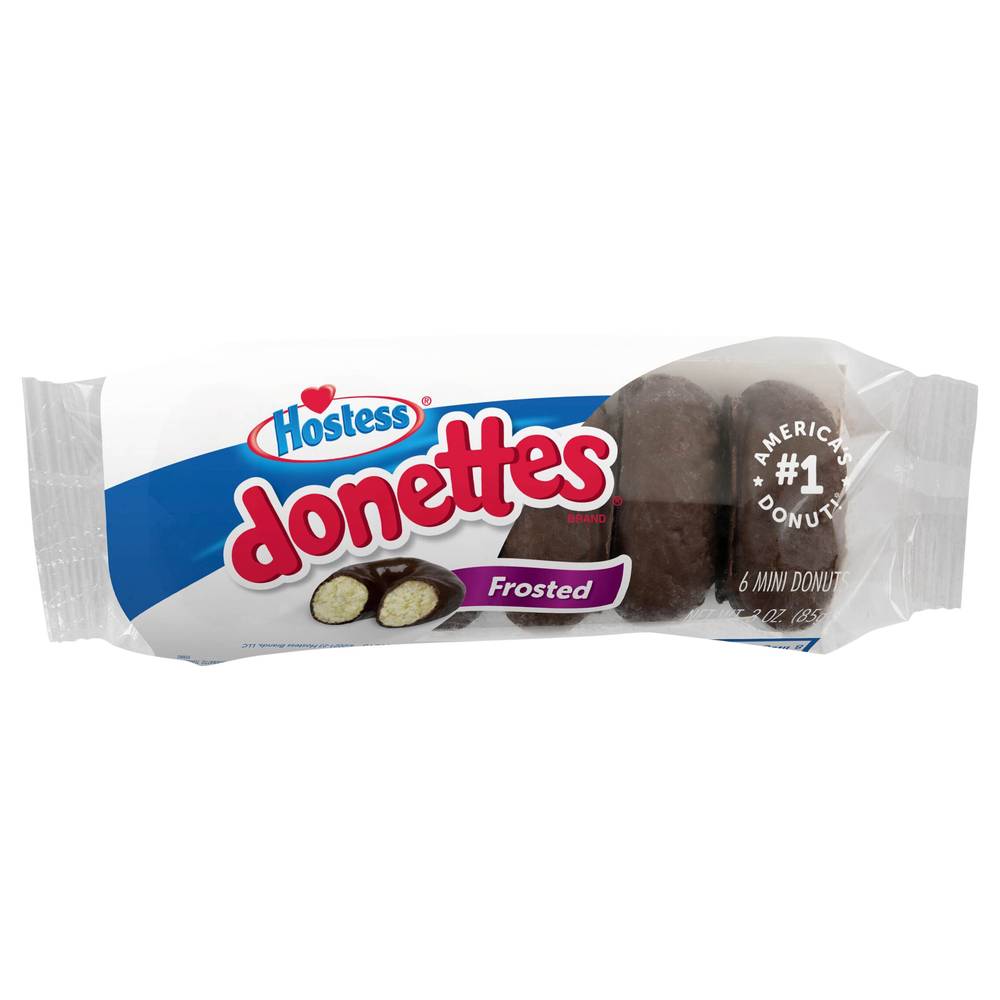 Hostess Donettes Frosted Mini Donuts (3 oz, 6 ct)