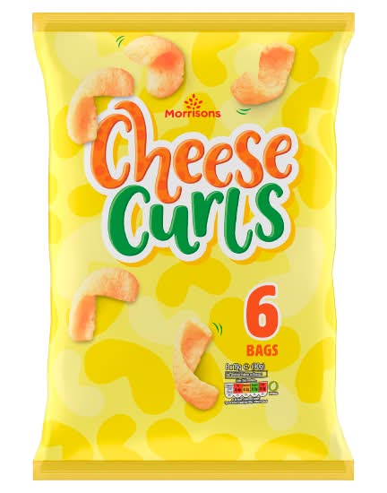 Morrisons Cheese, Curls (6 x 15g)