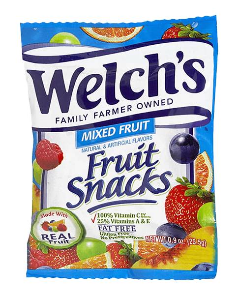 Welchs Fruit Snack Mixed Fruit .9oz