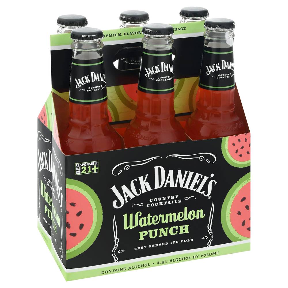 Jack Daniel's Country Cocktails, Watermelon Punch (6 x 10 fl oz)