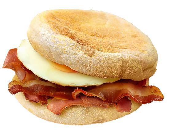 花生培根蛋滿分堡Peanut  Butter & Bacon Muffin with Egg