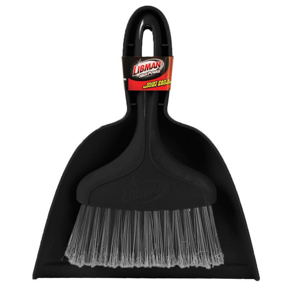 Libman Plastic Whisk Broom and Dust Pan Handheld Dustpan with Brush | 1354