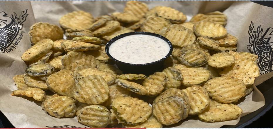Hand-breaded Fried Pickles