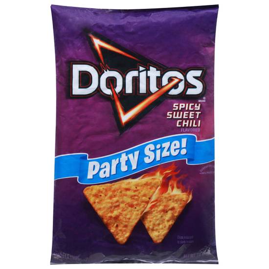 Doritos Party Size! Spicy Sweet Chili Flavored Tortilla Chips