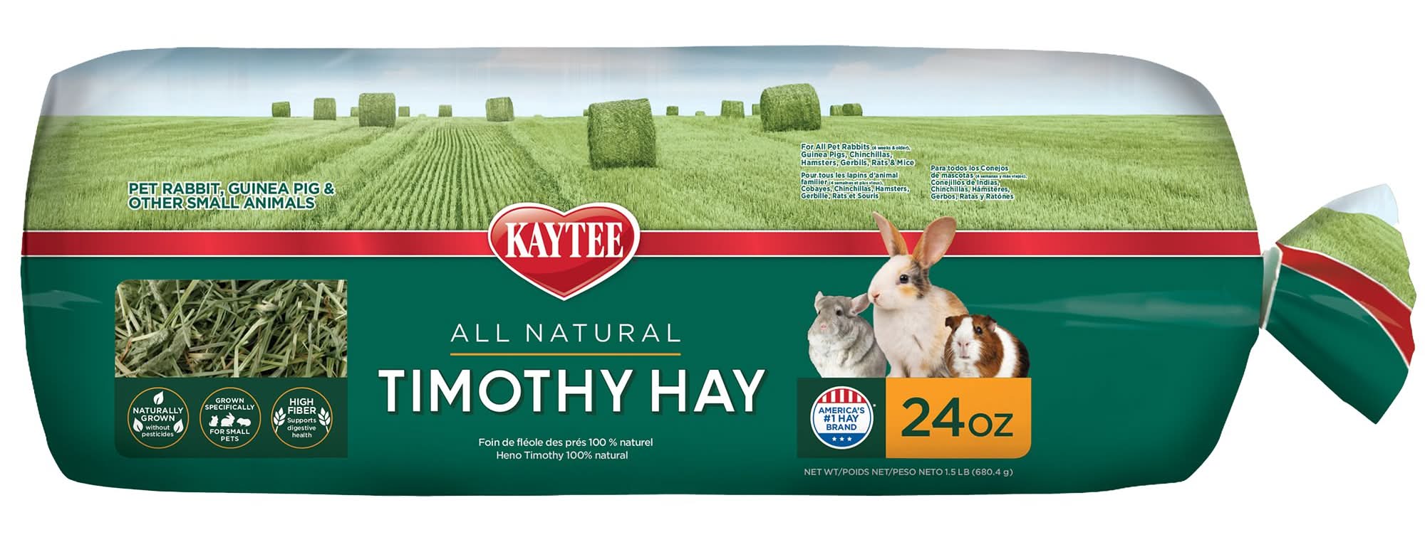 KAYTEE® All Natural Timothy Hay (Size: 24 Oz)
