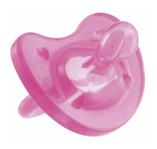Chupeta Physiosoft Rosa Silicone + 12 Meses Chicco 1 un