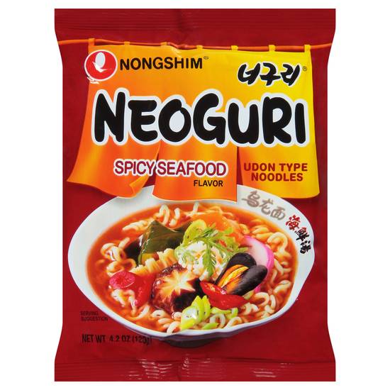 Nongshim Neoguri Spicy Seafood Flavor Udon Type Noodles
