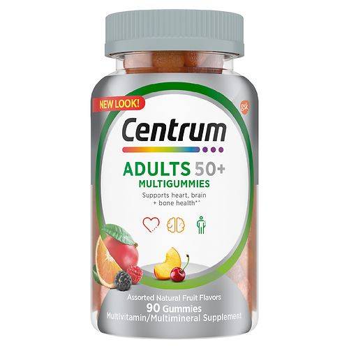 Centrum Multigummies Multivitamin For Adults 50 Plus Assorted Fruit - 90.0 ea