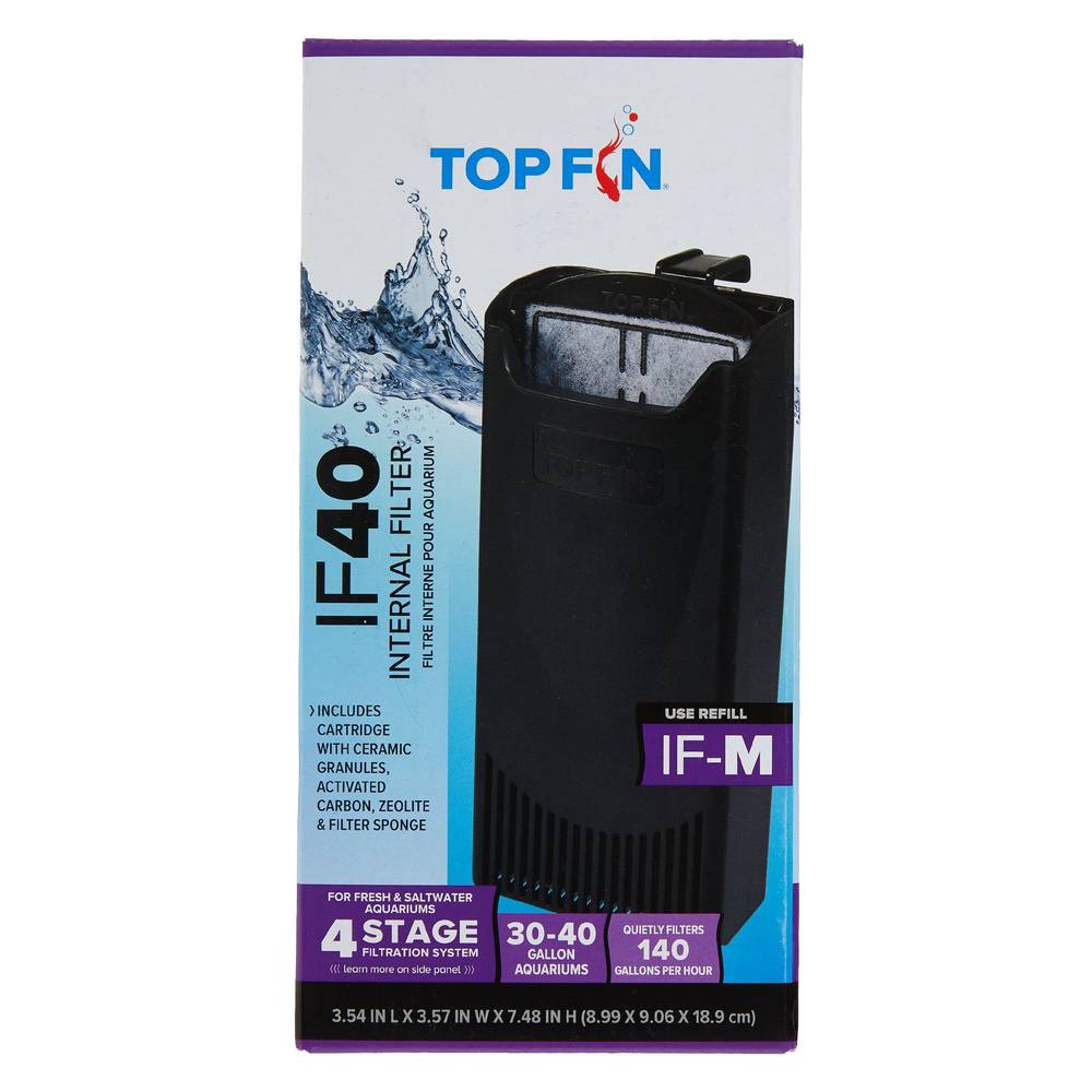 Top Fin® IF40 Internal Filter (Size: 30-40 Gal)