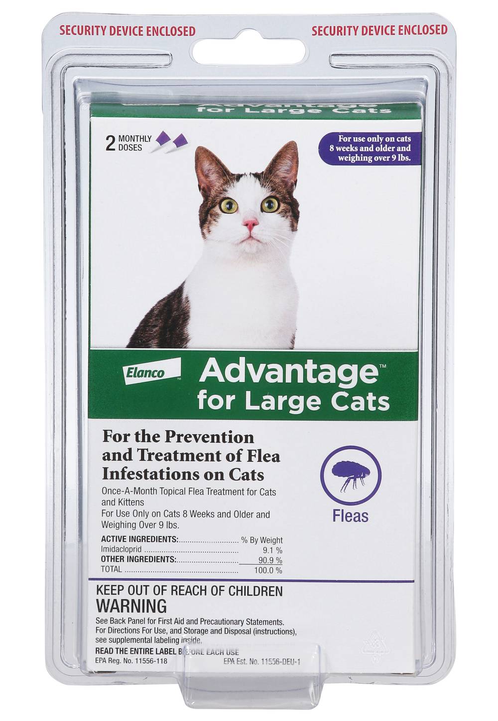 Elanco Advantage Flea and Ticks Treatment For Large Cats (2 ct)