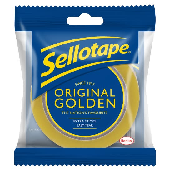 Sellotape 24mm X 50m, Original Golden Sticky Tape Roll