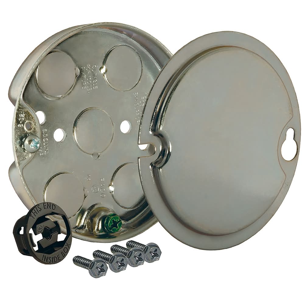 Hubbell RACO Galvanized steel New work Ceiling pans Electrical Box