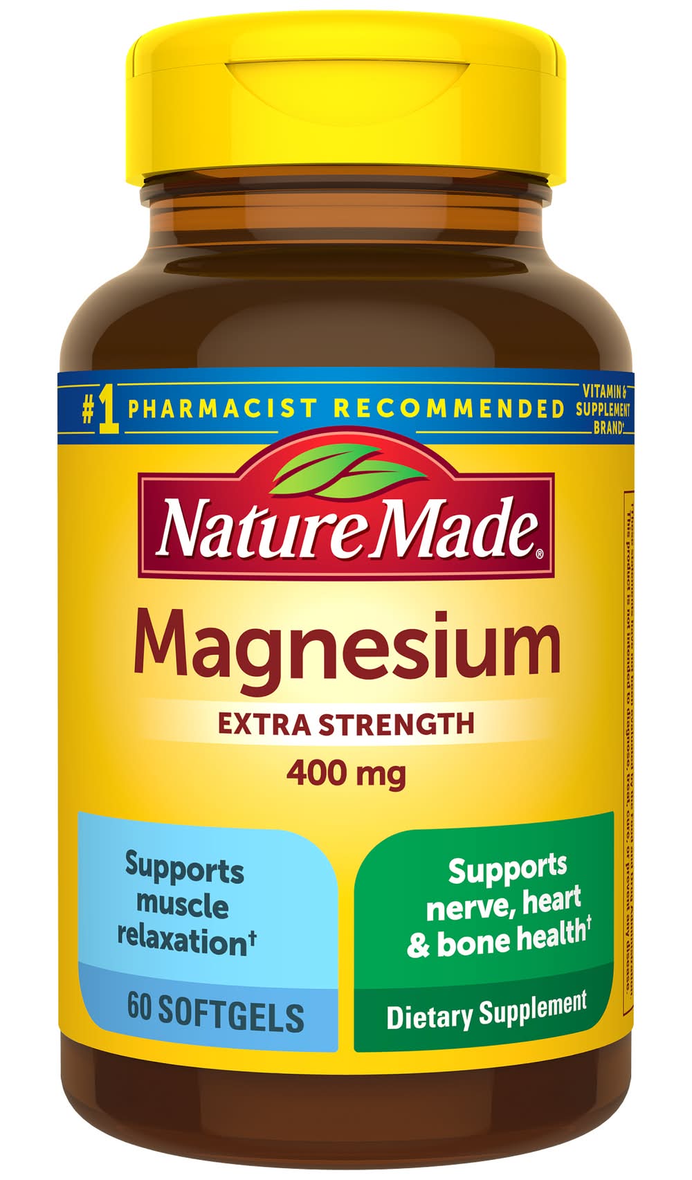 Nature Made Extra Strength 400 mg Magnesium Softgels (60 ct)