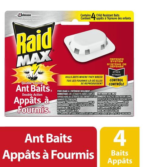 Raid Max Ant Baits Ant Killer and Trap (4 units)
