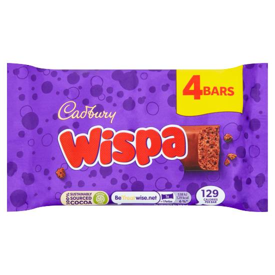 Cadbury Wispa Chocolate Bar (4 ct)