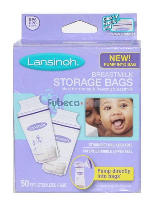 Bolsas Para Almacenar Leche Materna Lansinoh X50