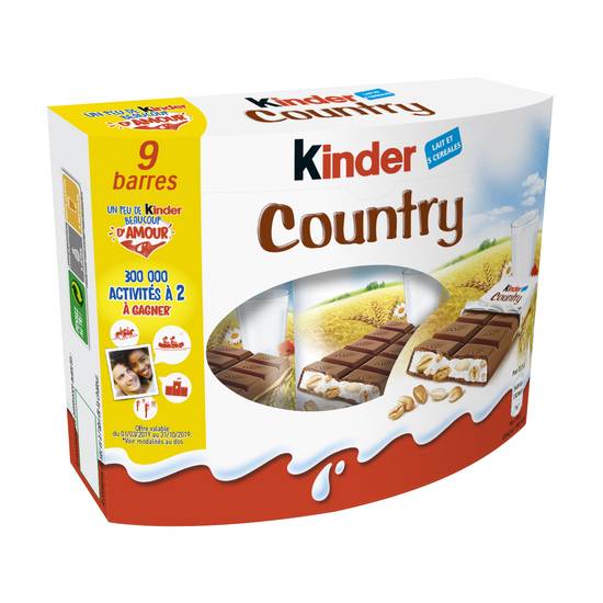 Kinder - Barres de céréales enrobées (chocolat)