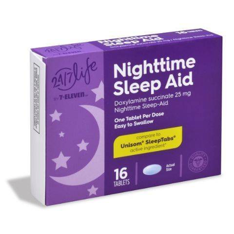 24/7 Life Nightime Sleep Aid Tablets 16ct