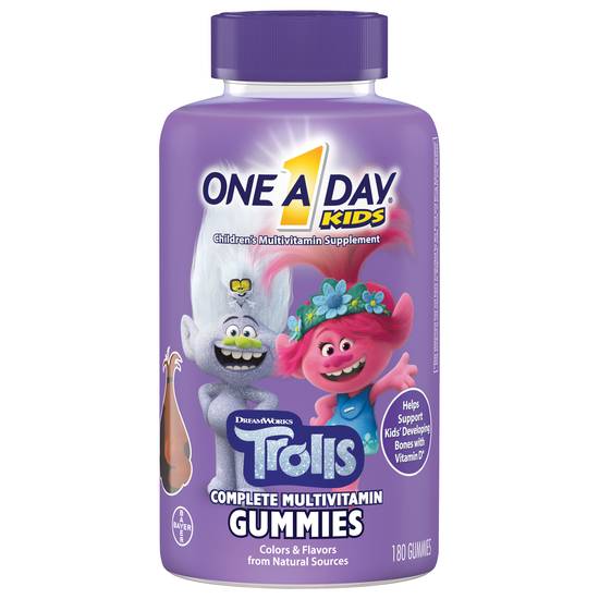 One a Day Trolls Multivitamin Gummies