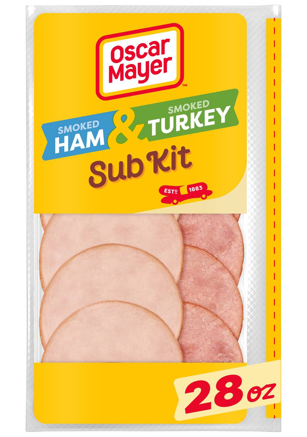 Oscar Mayer Smoked Ham and Turkey Sub Kit (28 mg)