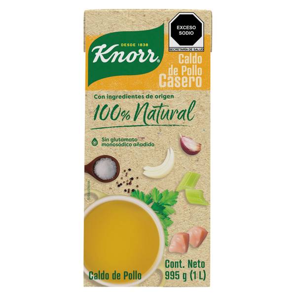 Knorr caldo de pollo casero (cartón 1 l)