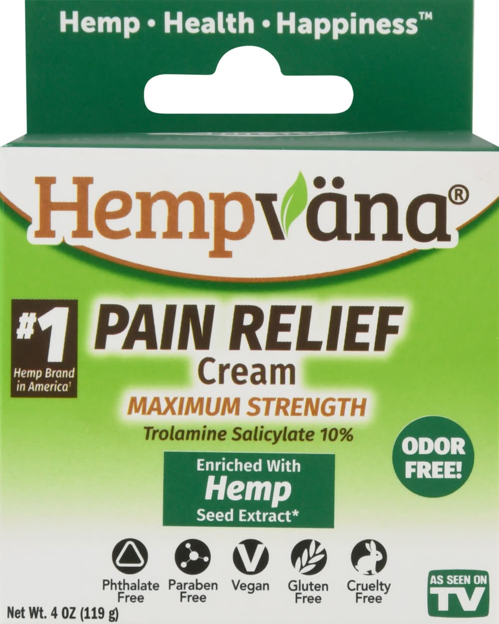 Hempvana Pain Relief Cream (4 oz)