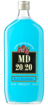 MD 20/20 Blue Raspberry Flavored Wine 750mL