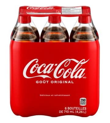 Coca-Cola Original Soft Drink (6 x 710 ml)