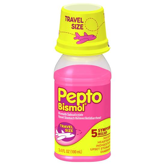 Pepto Bismol Travel Size 5 Symptom Relief (3.4 fl oz)