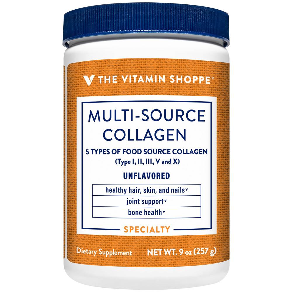 The Vitamin Shoppe Unflavored Multi Source Collagen Powder (9 oz)