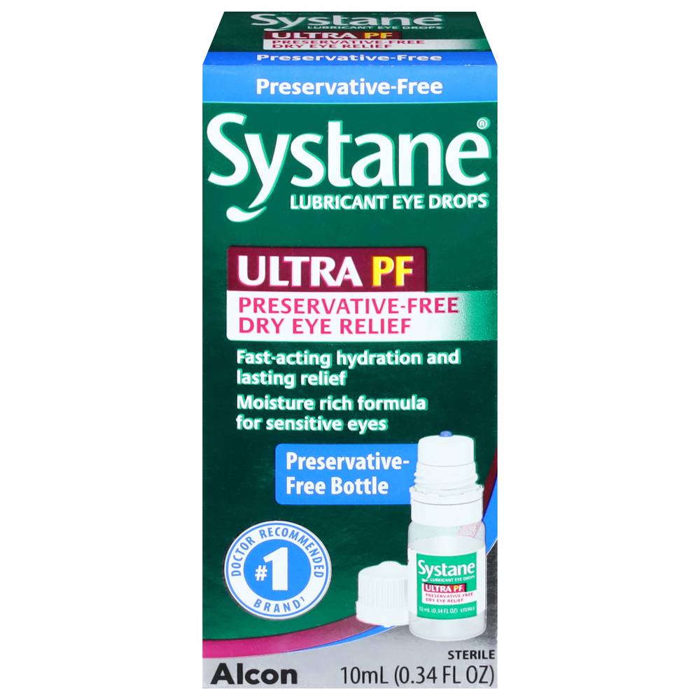 Systane Lubricant Eye Drops Ultra Pf (0.34 fl oz)