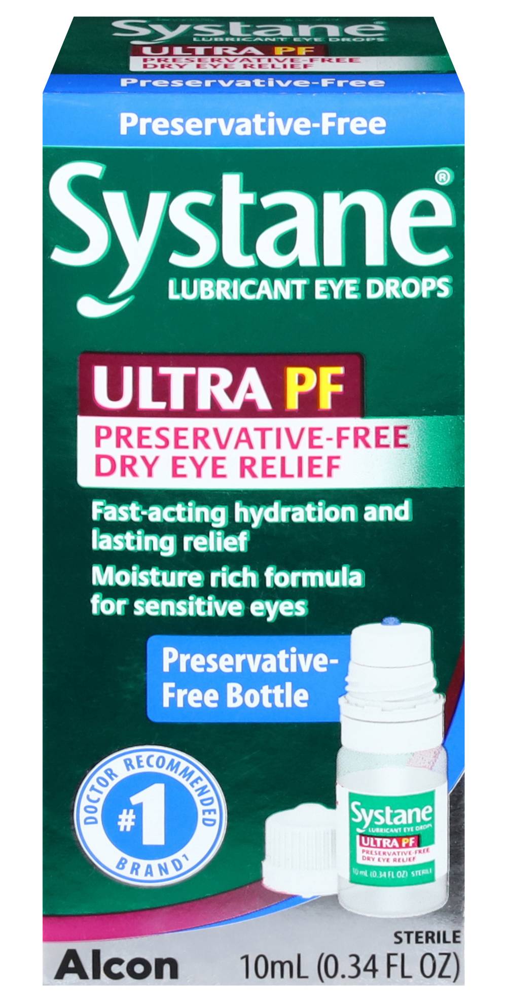 Systane Lubricant Eye Drops Ultra Pf (0.34 fl oz)